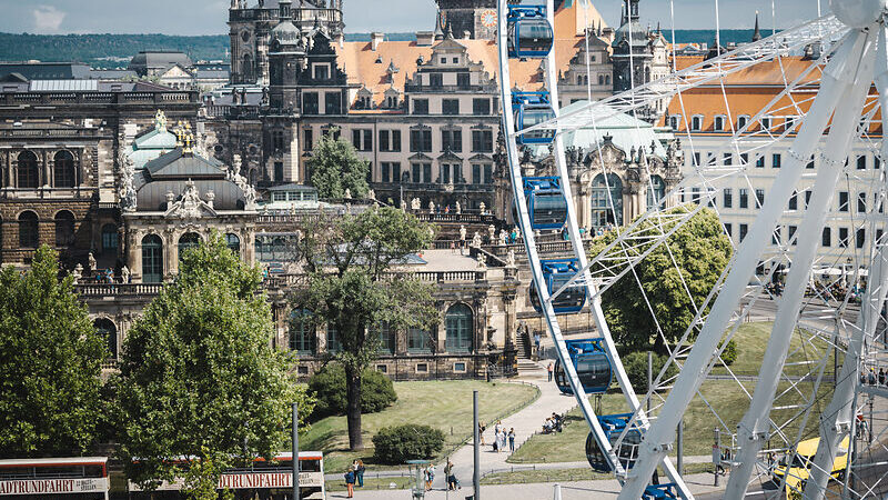 Rundum Ausblick über Die Altstadt Vom Wheel Of Vision