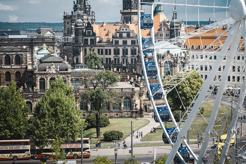 Rundum Ausblick über Die Altstadt Vom Wheel Of Vision